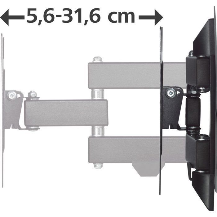 Support Mural TV - HAMA - Inclinable et Orientable - 19-48 pouces - Charge Max. 20 kg - VESA 75x75 à 200x200
