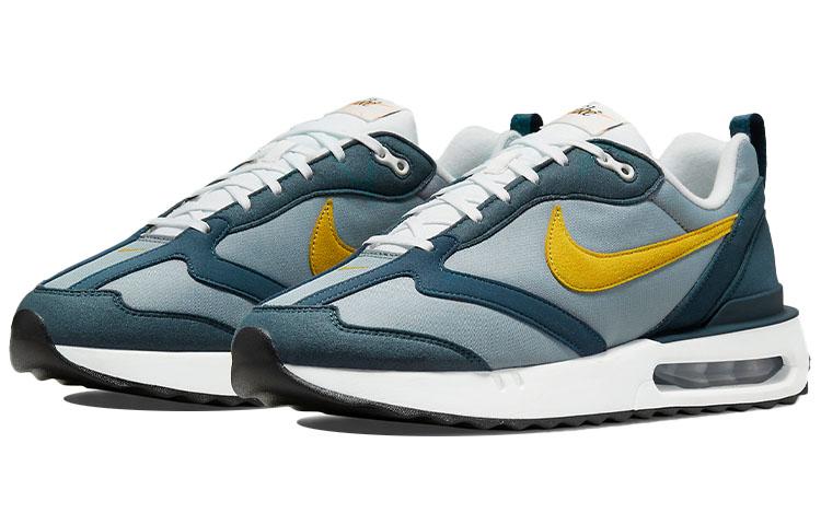 Nike Air Max Dawn Vintage Fabric Cushioning Low top Casual Long Distance Running Sprint Running Shoes Men's Blue Yellow DJ3624-003