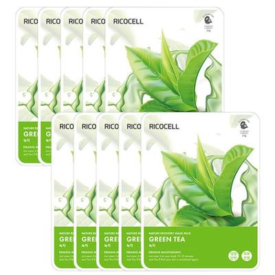 Nature Coverage Moisture Gentle Mask Pack Green Tea 23g X 10 Sheets