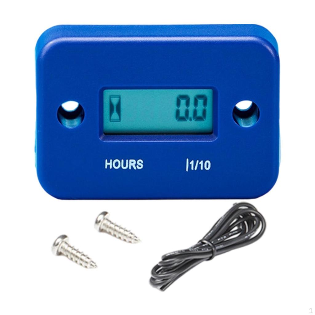Inductive Hour Meter for , Lightweight, Waterproof, Multifunctional, Tractor, Boat