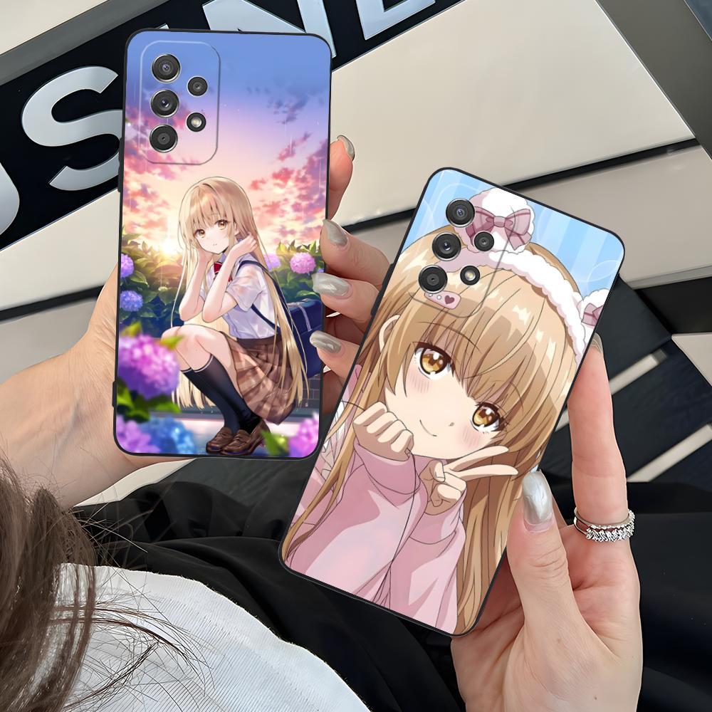 Angel Mahiru Shina Phone Case for Samsung Galaxy M55 54 42 35 34 33 32 23 22 15 14 13 12 F55 5G Soft TPU Shockproof Cover