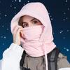 Winter Headwear Polyester Warm Hat Scarf and Mask Combo for Biking Skiing And Outdoor Sports Warm Ushanka