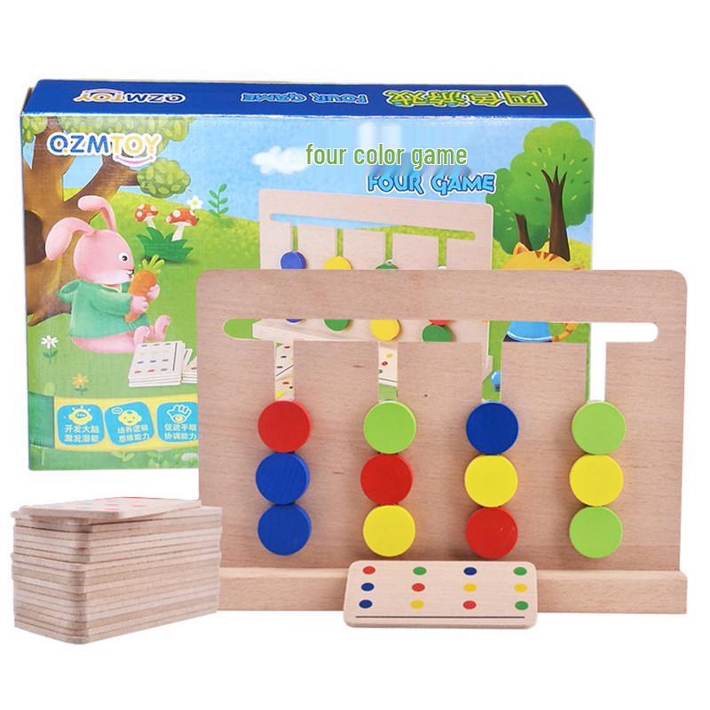 Montessori Kindergarten Multi-Color Logic Game: Early Education and Thinking Toy