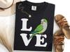 Quaker Parrot Mom Shirt, I Love My Monk Parakeet Owner Tee, Bird Lover Gift