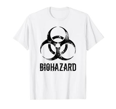 Grunge Style Resident Evil Distressed Black Novelty Gift T-shirt