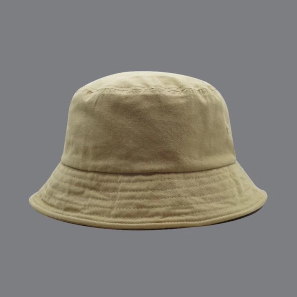 Washed Solid-color Fisherman's Hat, Unisex, Hip-hop Style, Sun Hat