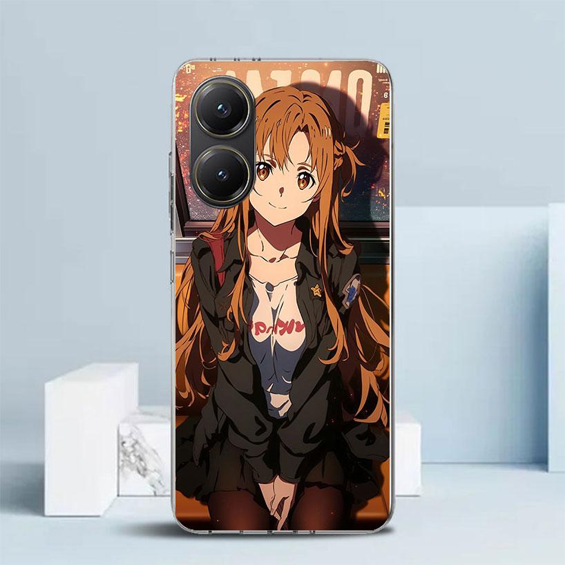 Sword Art Online Yuuki Asuna Phone Case For Xiaomi Poco F7 Ultra X5 X6 X7 Pro M7 Redmi 15C 15 13C 13 12C 12 10C 10 10A 9 9C 9A 9