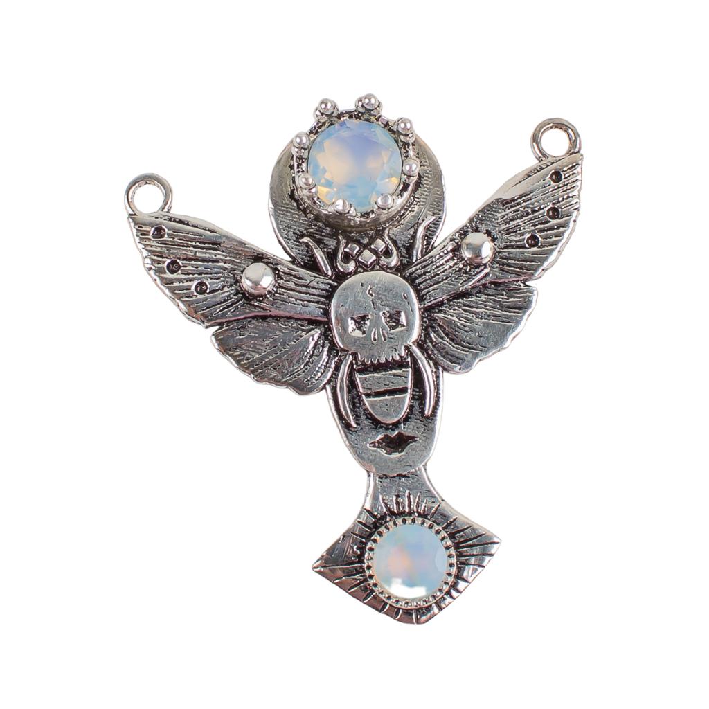 Rare Milky Opal Gemstone 925 Sterling Silver Jewelry Pendant 1.5" Gift For Wife CP-10-14