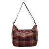 Retro plaid summer bag women's new casual messenger commuter bag college student shoulder tote bag