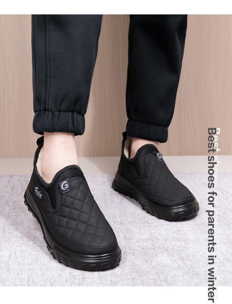 Pánské zimní sněhule - Teplé, nepromokavé, protiskluzové, sametem podšité, vlněný komfort pro střední a starší věk