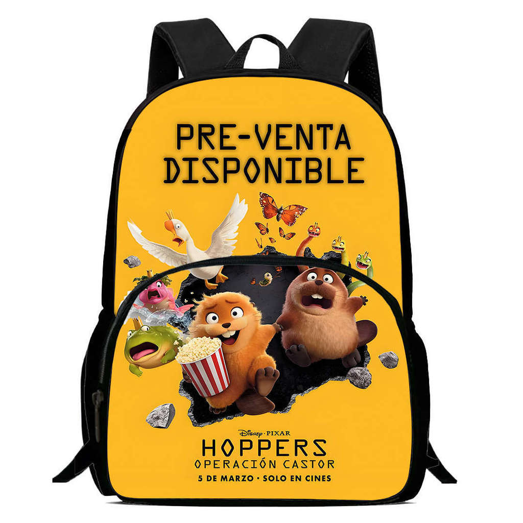 Cartoon Hoppers Beaver Backpack For Kids With Oxford Cloth Durable Material For School Travel