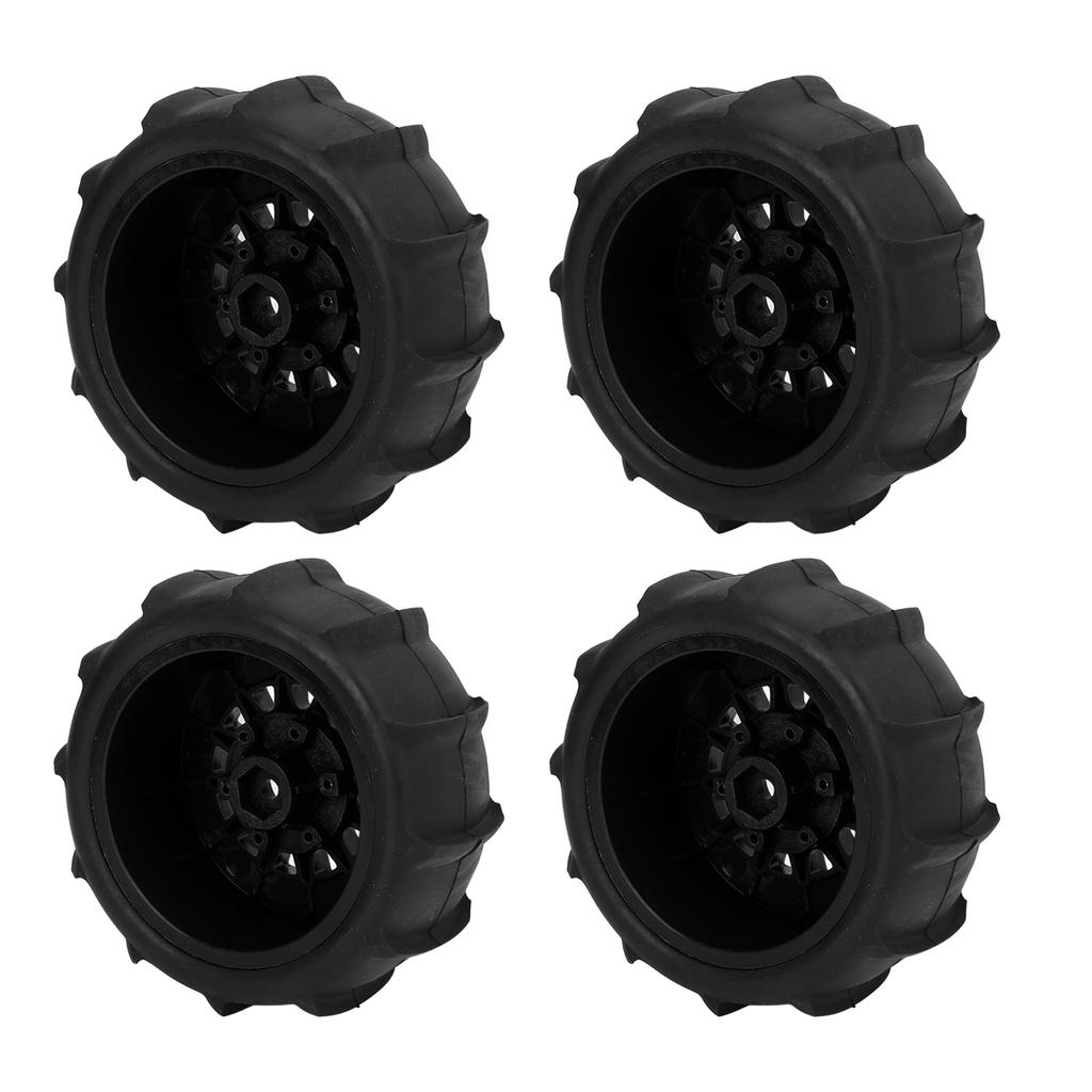 4 PCS RC Car Snow Wheels Tires Excellent Grip Thickened Weighted RC Car Accessories with 12mm 14mm 17mm Colligator