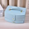 Large Capacity Minimalist Jewelry Organizer Box With Multi-Layer Storage Necklaces Earrings Rings