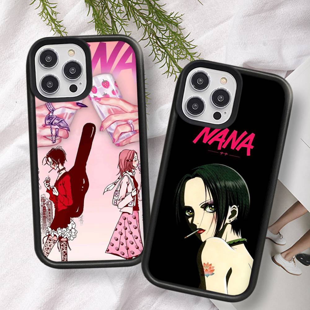 Anime Cool Nana Osaki Phone Case For iphone 11 12 13 14 15 Pro Max 17 16 Plus Hard PC+TPU Back Cover