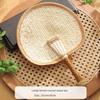Summer Straw Fan, Hand-Woven Traditional Hand-Held Summer Fan, Banana Leaf Fan, Chinese Style, for Babies and Children, Household Use