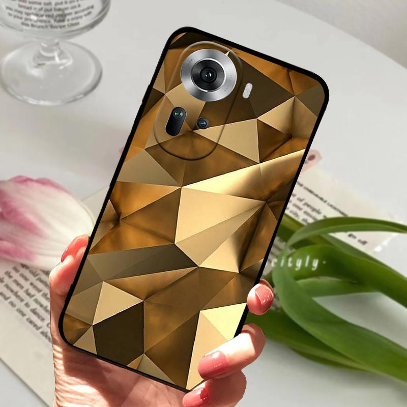 Para Capa Oppo Reno 11 5G animal Silicone TPU Macio Capas Traseiras Para Oppo Reno 11 Pro 5G / Reno 11F 5G Capa Protetora Desenho Animado Capa