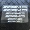 Q1983-Fashion 6pcs Car Styling Dustproof Stickers For Mercedes Benz AMG A C E R M Class CLA GLA W204 W210 W124 W205 W203 Auto Goods