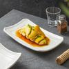 Solid Color Ceramic Plates, Rectangular Angled Plates, Dessert Plates, Specialty Restaurant Atmosphere Dishes, Kitchen Utensils
