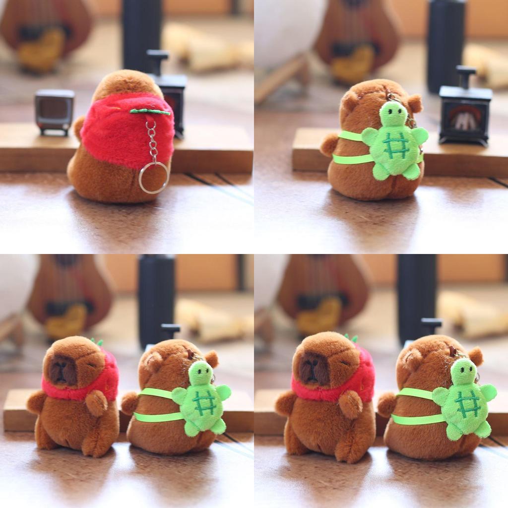 Soft Capybara Plush Keychain Stuffed Animal With Pp Cotton For Kids Gift