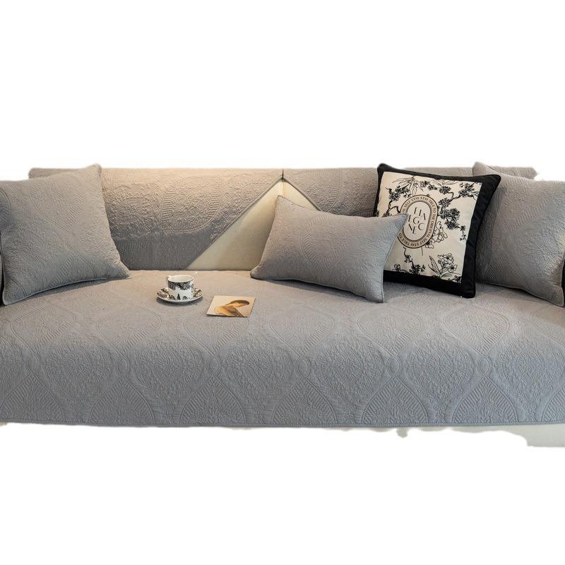 Cotton Sofa Cushion Cotton Fabric Non-Slip Simple Universal Chinese Sofa Cover Cover Cloth Cushion