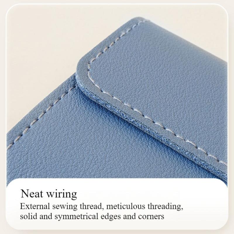 1PC PU Leather Ear Stud Storage Bag Multi-layer Jewelry Finishing Storage Organizer Book Type Storage Bag for Earrings Rings