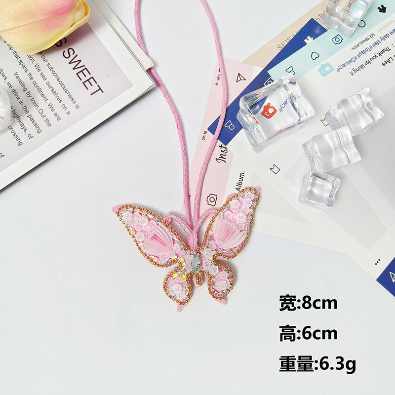 DIY Felt Patch Brooch Pearls Tassels Handmade Rhinestone Beaded Coconut Tree Crystal Bag Lanyard Patch Beading Applique Patch