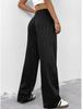 2026 New Loose Wide Leg Pants Women Striped Casual Trousers Loose Fit Long Pants Fashion Elegant Office Ladies Simple Long Pants