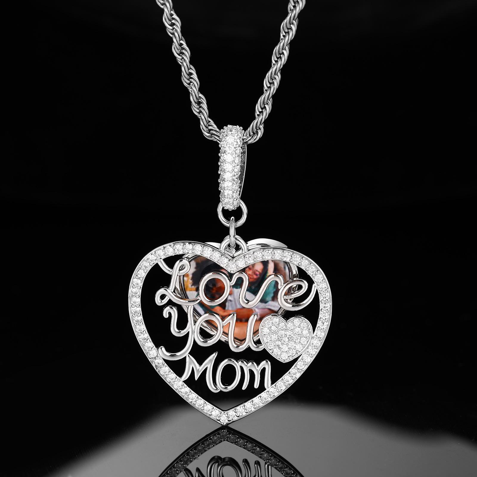 Heart-shaped Memorial Photo Frame Pendant Necklace - Trendy DIY Jewelry