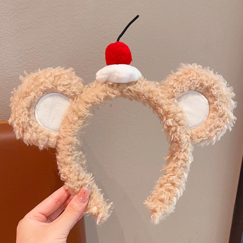 

Cake Crab Hair Band Cherry Bear Ears Headwear Sweet Shark Headband Amusement Park Style D