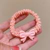 4Pcs Girl Hair Ropes Cartoon Decoration Macaron Color High Elasticity Hair Bands High Elasticity No Hair Damage Ponytail