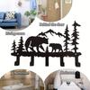 1pc Adorable Wall-mounted Metal Bear Key Hook Decoration For Hanging Clothes And Hats, Perfect For Decorating The Back Wall
