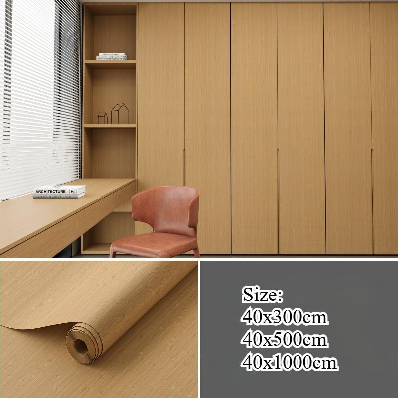 Wood Grain Background Wallpaper Bedroom Living Room Furniture PVC Waterproof Wall Sticker Self-adhesive Home Decor Wallpaper