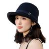 Koreanischer eleganter Bucket Hat Mode H Standard UV-Schutz Damen Strick-Beckenhut Outdoor Reise Sonnenschutz Sonnenhut