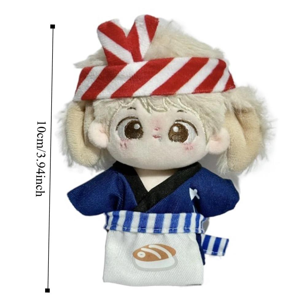 Dress Up Doll Clothes Outfit Sushi Chef Doll Clothes Set 10cm Cotton Doll Clothes  Doll Accessories