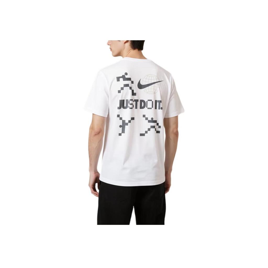 Nike Round Neck Pullover Comfortable Short Sleeve Breathable T-Shirt Men Tops White FV3766-094
