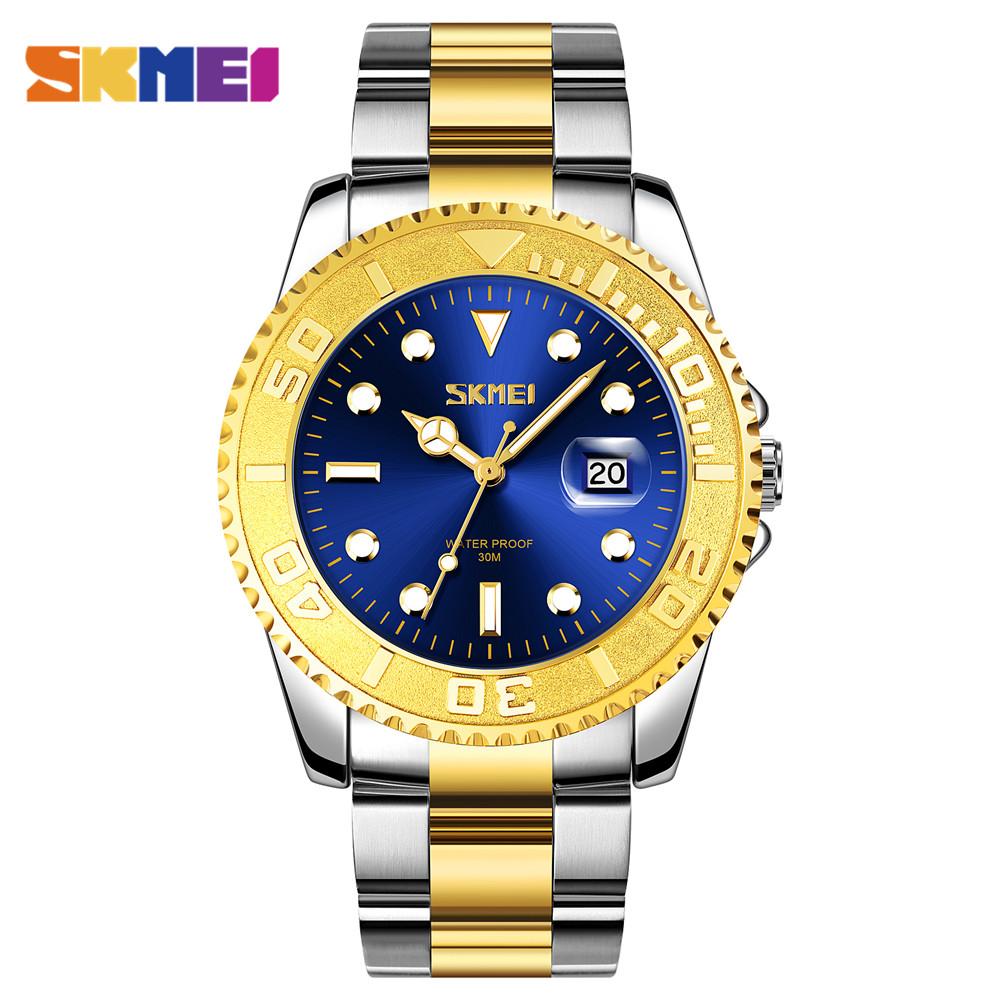Skmei Vintage Diver Water Ghost Classic Quartz Wristwatches Men Waterproof Date Time Luminous Watches Clock Relogio Masculino
