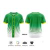 Maßgeschneiderte Baseball-Trikots mit durchgehendem Knopf Mehrfarbige Baseball-Kleidung T-Shirt Sublimationsdruck Teamname Logo Baseball-Uniformen WBQ10