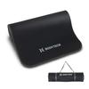 Body Tech Yoga 10mm Extra Edge Guard Training Mat for Strength Training and with Carrying Band Mat, Thick, Wide, Large, Mat, Exercise, Black/Earth