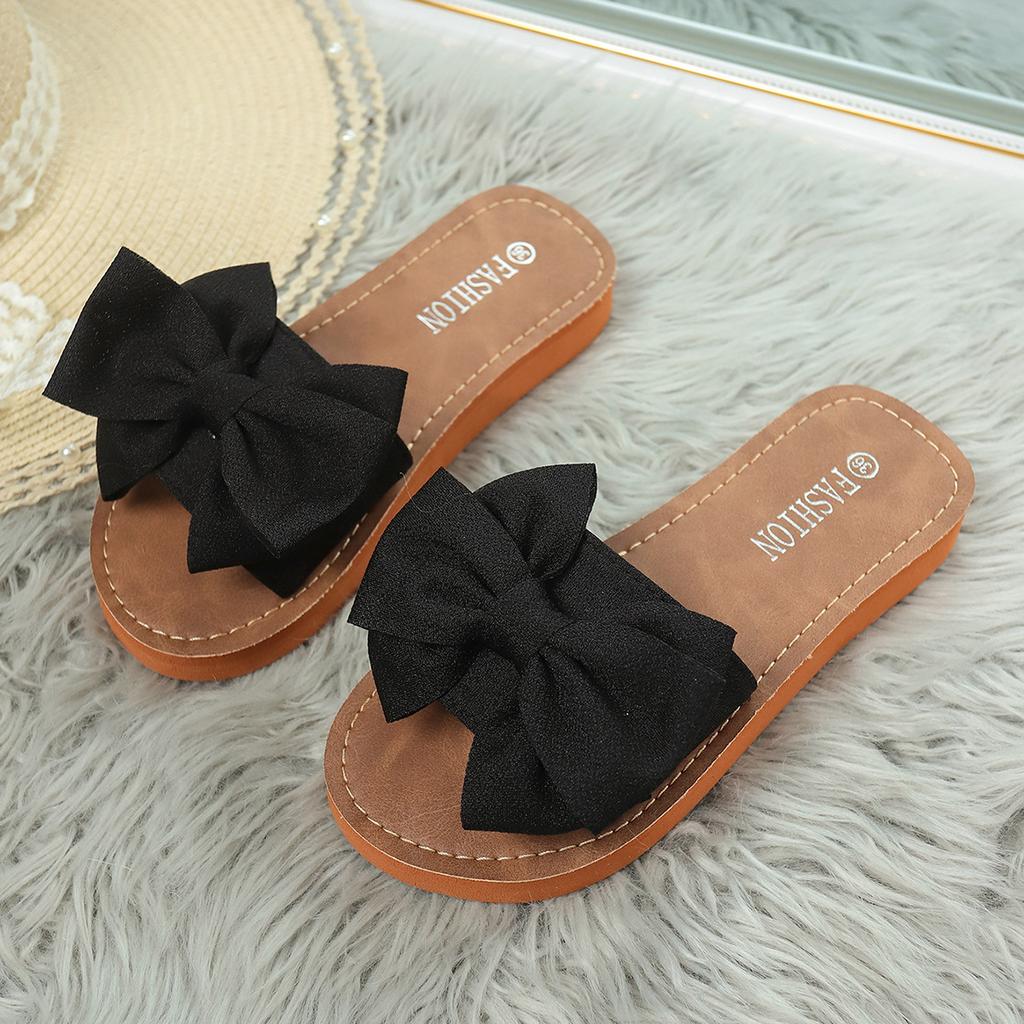 Zomer Nieuwe Stijl Strandslippers, Strikvormige Buiten Slippers voor Dames