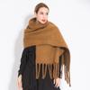 New Women Thick Shawl Wraps Scarf Winter Warm Fashion Solid Color Pashmina Scarves Long Tassel Hijab Stoles Bufanda Mujer