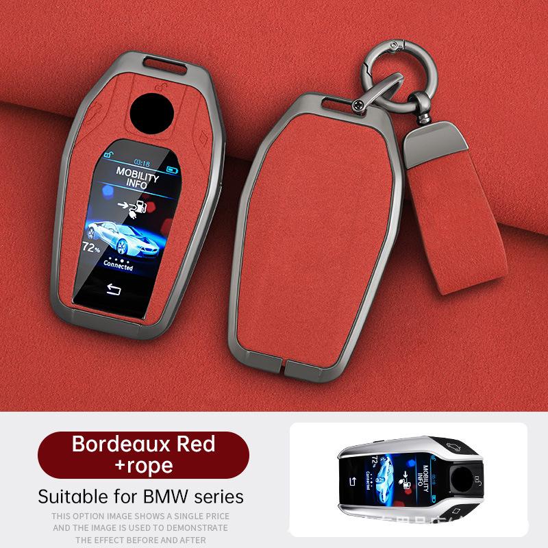 BMW 7 Series LCD Key Metal Case, X5 Remote Control Bag, 6GT Smart Touchscreen Protector