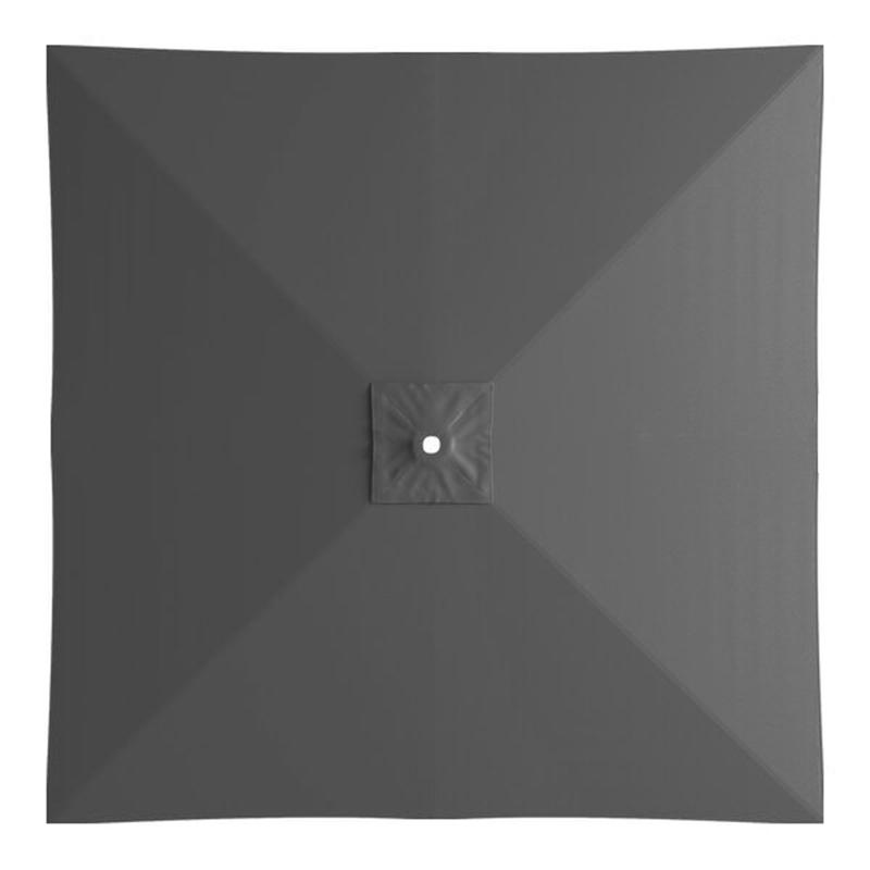 2x2m Quadratischer Terrassenschirm Ersatzstoff 4 Rippen Sonnenschirm Schirmbezug Balkon Außenbereich Café Garten Hinterhof Vordachabdeckung