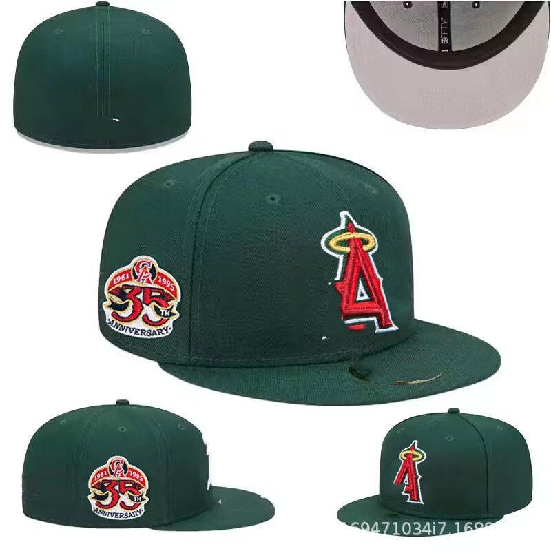 Baseball Cap New Letter Embroidery Fully Enclosed Cap New York Yankees Cap Non-Adjustable Size Hat