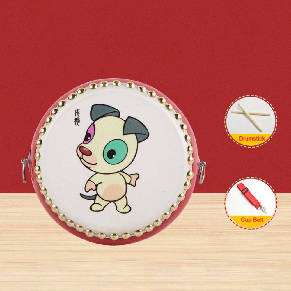 Leather Surface Children s Cartoon Drum Drumsticks Pvc Wood Animal Percussion Instrument Educational Percussion Instrument Baby