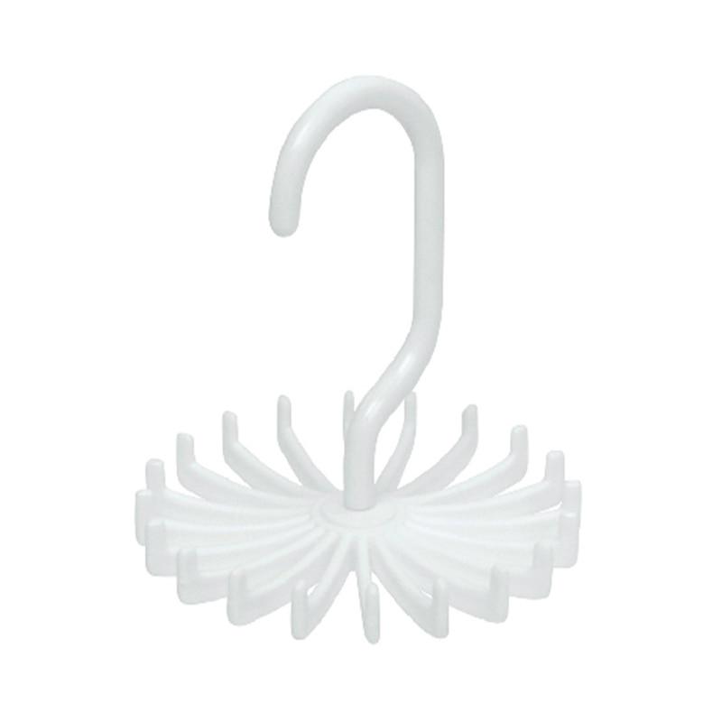 

18-лапчатая вращающаяся на 360 градусов стойка для галстуков, органайзер для шарфов, шелковая вешалка для шарфов, многофункциональная стойка для хранения, держатель для ремня, аксессуары, новые белый