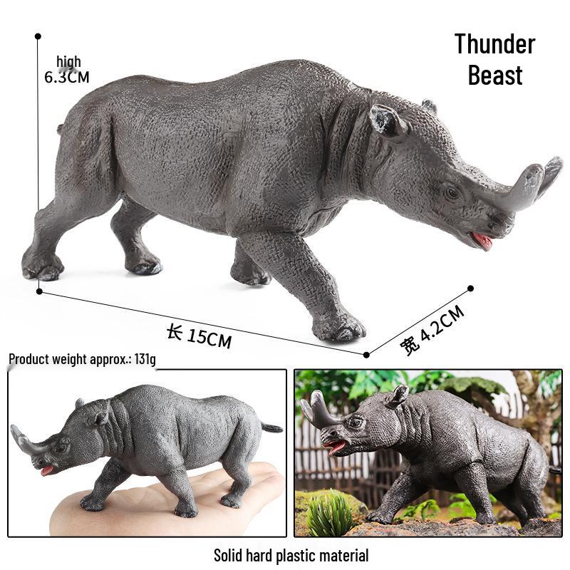 Western Warcraft Stone Bull Monster Spirit Animal Toy Model