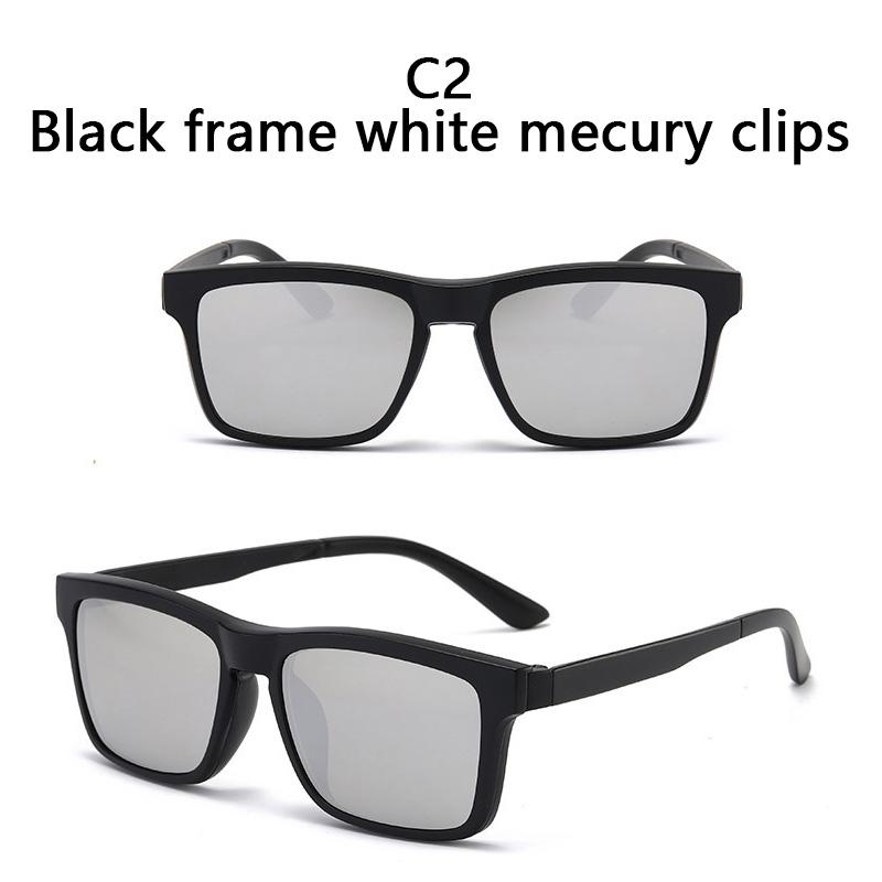 Magnetic Clip On Sunglasses Men Women 2 In 1 TR90 Optical Prescription Eyewear Frames Eyeglasses