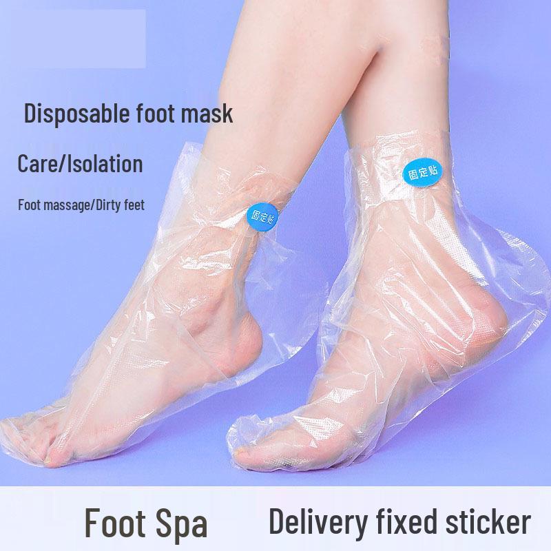 Moisturizing Disposable Foot Mask Socks - Anti-Crack, Waterproof Foot Therapy Covers