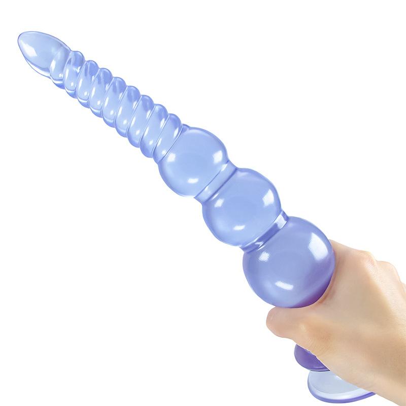 Mărgele de tragere de tărtăcuță Ventuze, dopuri anale subțiri în formă de PVC, bile cu role cristaline, în culise, benzi anale lungi Produse erotice