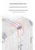 Aluminum Frame Suitcase with Silent Wheels - Wear-Resistant, 24-Inch Boarding Luggage for Students and Travelers
